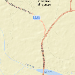 San Canzian d'Isonzo Street Map