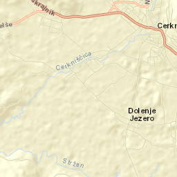 Cerknica Street Map
