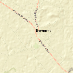 Beremend Street Map