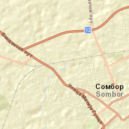 Sombor Street Map