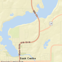 Sauk Centre Street Map