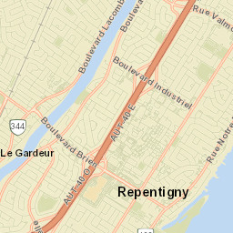 Repentigny Street Map