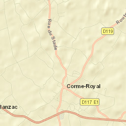 Corme-Royal Street Map