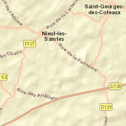 Nieul-lès-Saintes Street Map