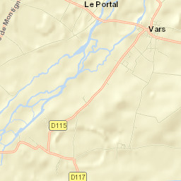 Vars Street Map