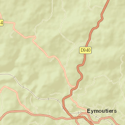 Eymoutiers Street Map