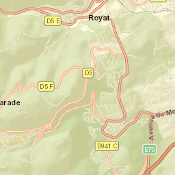 Royat Street Map