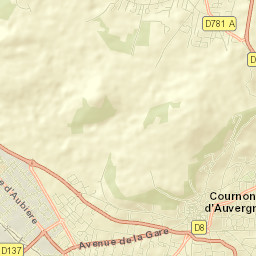 Cournon-d’Auvergne Street Map