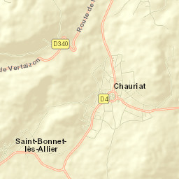 Chauriat Street Map