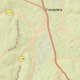 Courpière Street Map