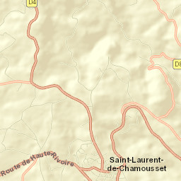 Saint-Laurent-de-Chamousset Street Map