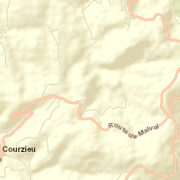 Courzieu Street Map