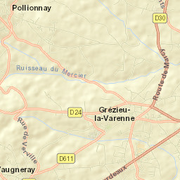 Pollionnay Street Map