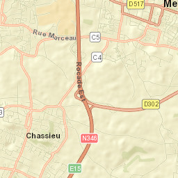 Meyzieu Street Map