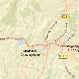 Charvieu-Chavagneux Street Map