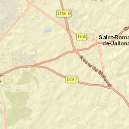 Saint-Romain-de-Jalionas Street Map