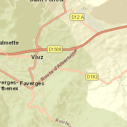Faverges Street Map