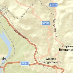 Cisano Bergamasco Street Map