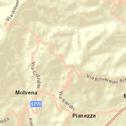 Pianezze Street Map