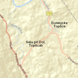 Dolenjske Toplice Street Map