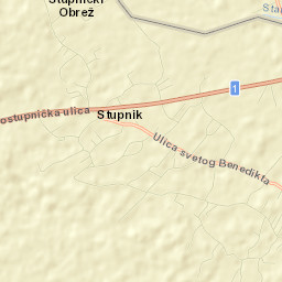 Stupnik Street Map