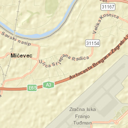 Mičevec Street Map