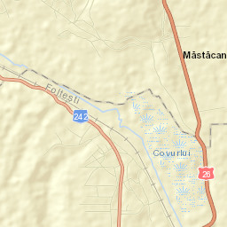 Comuna Măstăcani Street Map