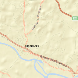 Chaniers Street Map