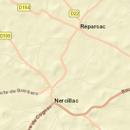 Nercillac Street Map