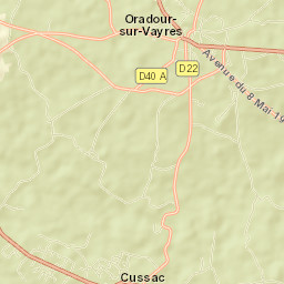 Oradour-sur-Vayres Street Map