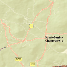 Saint-Genès-Champanelle Street Map