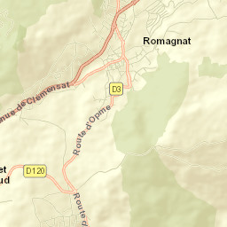 Romagnat Street Map