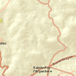 Sainte-Foy-l’Argentière Street Map