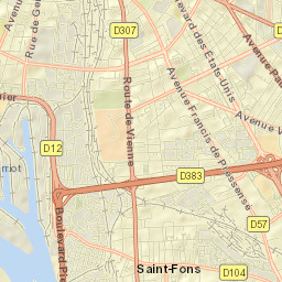 Saint-Fons Street Map
