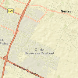 Genas Street Map