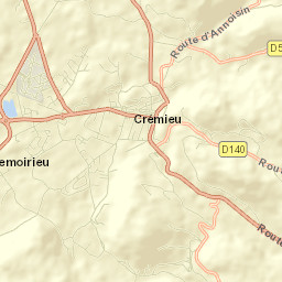 Crémieu Street Map