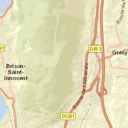 Grésy-sur-Aix Street Map