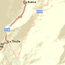 La Thuile Street Map