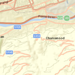 Charvensod Street Map