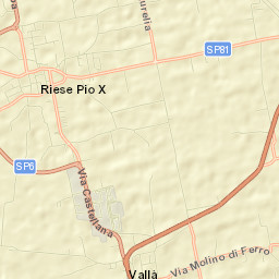 Riese Pio X Street Map