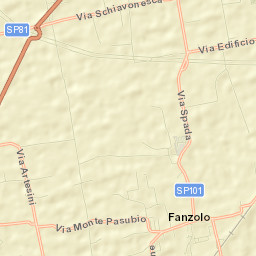 Fanzolo Street Map