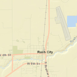 Rush City Street Map