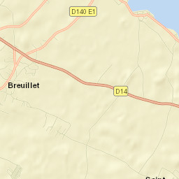 Breuillet Street Map