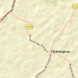 Chermignac Street Map