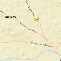 Chassors Street Map
