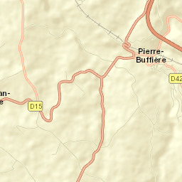 Pierre-Buffière Street Map
