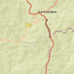 La Courtine Street Map