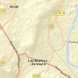 Orcet Street Map