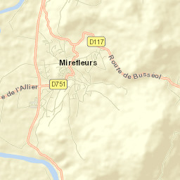 Mirefleurs Street Map