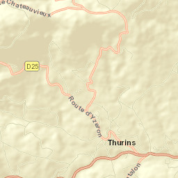 Thurins Street Map